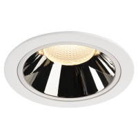 SLV BIG WHITE NUMINOS DL XL vnitřní LED zápustné stropní svítidlo bílá/chrom 3000 K 55° 1004029