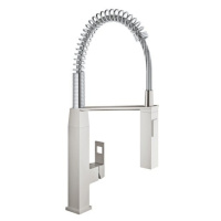 Dřezová baterie Grohe Eurocube s otočným raménkem supersteel 31395DC0