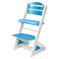 Dětská rostoucí židle JITRO PLUS bílo - světle modrá