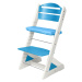 Dětská rostoucí židle JITRO PLUS bílo - světle modrá