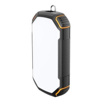 POWER BANK 20000mAh 3.7V SOLAR:1.2W BLACK+ORANGE LED:4W