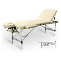 Skládací masážní stůl TANDEM Basic ALU-3 Barva: krémová
