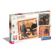 Clementoni - Puzzle 3x48 Square Harry Potter