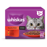 Whiskas klasické výběrové kapsičky pro dospělé kočky 12 x 85 g