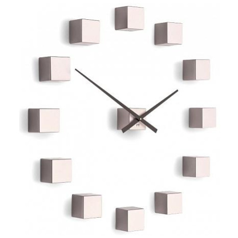 Designové nástěnné nalepovací hodiny Future Time FT3000PI Cubic pink FOR LIVING