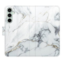 iSaprio flip pouzdro SilverMarble 15 pro Samsung Galaxy S23 FE