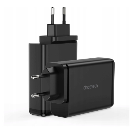 Choetech nabíječka GaN 140W 4 porty (2x Usb C, 2x Usb) černá (PD6005)