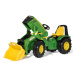 Rollytoys Šlapací traktor X-Trac John Deere Premium s předním nakladačem