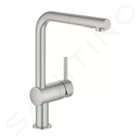 GROHE Minta Dřezová baterie s výsuvnou sprškou, supersteel 30274DC0