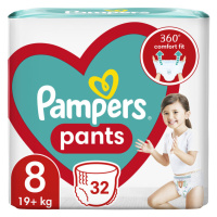 PAMPERS Pleny kalhotkové Active Baby Pants vel. 8 (32 ks) 19+ kg