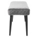 Furniria Designová lavice Hallie 160 cm šedý samet
