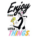 Umělecký tisk Looney Tunes - Enjoy the little things, (26.7 x 40 cm)
