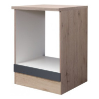 Kuchyňská skříňka pro vestavnou troubu Tiago HU60, dub san remo/šedá, šířka 60 cm