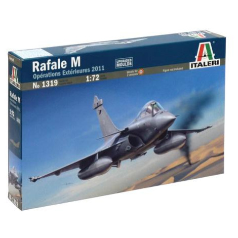 Model Kit letadlo 1319 - RAFALE M OPERATIONS extérieures 2011 (1:72) Italeri