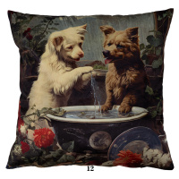 Faro Povlak na polštář DRUK DOG BATH 40x40 cm vícebarevný