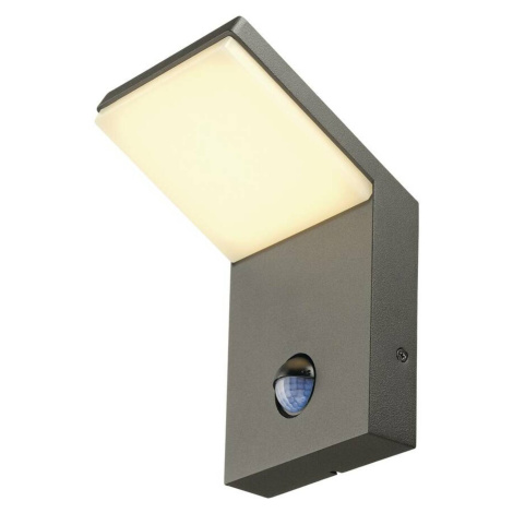 BIG WHITE SLV ORDI, venkovní nástěnné svítidlo, LED, 3000K, antracit, se senzorem 232915