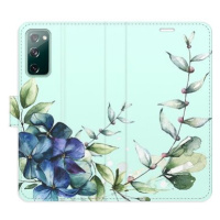 iSaprio flip pouzdro Blue Flowers pro Samsung Galaxy S20 FE