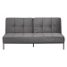Dkton Designová rozkládací sedačka Amadeo 198 cm tmavě šedá