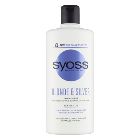 Syoss balzám Blonde & Silver pro zesvětlené blond a šedé vlasy 440ml