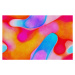 Ilustrace Abstract Watercolor Blob Bubbles Holographic Gradient, oxygen, 40 × 26.7 cm