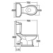 AQUALINE ANTIK WC kombi, retro, spodní/zadní odpad, bílá AK107-01