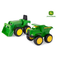 JD Kids John Deere traktor a sklápěč set 16 cm