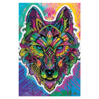 Plakát, Obraz - Dean Russo - Wolf Shaman Pop Art, 61 × 91.5 cm