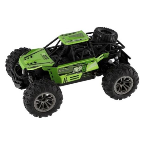 Auto RC buggy terénní zelené 22cm plast 2,4GHz na baterie + dobíjecí pack Teddies