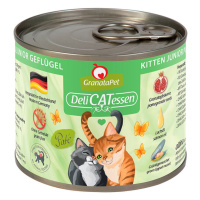 GranataPet pro kočky – DeliCATessen, konzerva, Drůbež pro koťata 6× 200 g
