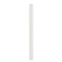 Bílá dlouhá svíčka Ego Dekor Cylinder Pure, doba hoření 53 h