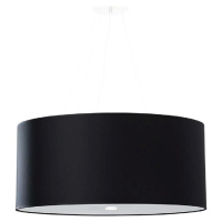 Černé závěsné svítidlo se skleněným stínidlem ø 60 cm Volta – Nice Lamps