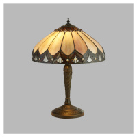 Searchlight Stolní lampa Pearl ve stylu Tiffany, výška 53 cm