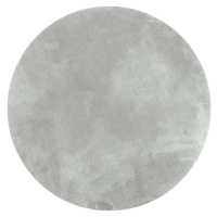 Světle šedý kulatý koberec 133x133 cm – Flair Rugs