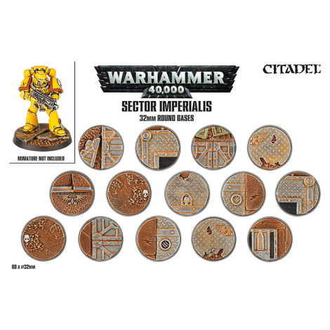 Citadel Sector Imperialis: 32mm Round Bases Citadel by Abus