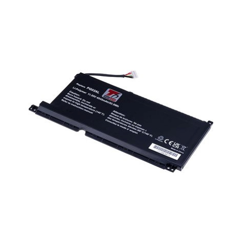 T6 Power pro notebook Hewlett Packard L48430-271, Li-Poly, 11,55 V, 4545 mAh (52,5 Wh), černá