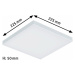 PAULMANN Velora LED Panel 225x225mm 13 W bílá mat 798.16