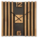 Flexistyle z233 - velké dubové hodiny s rozměrem 60 cm