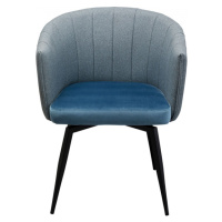 KARE Design Otočná židle Merida - modrá