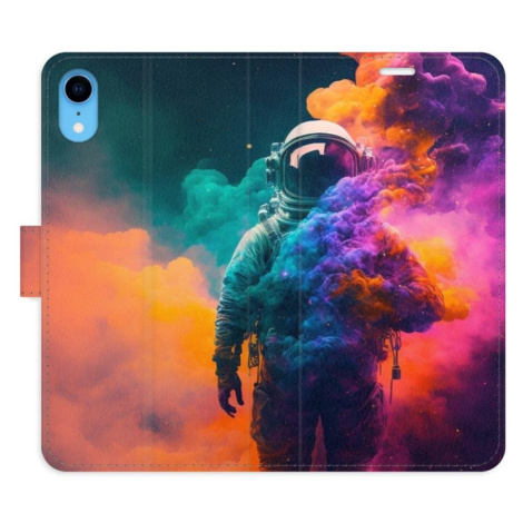 iSaprio flip pouzdro Astronaut in Colours 02 pro iPhone XR