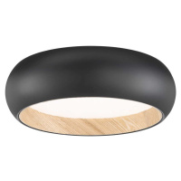 Černé LED stmívatelné stropní svítidlo Wood – Fischer & Honsel