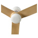 FARO BARCELONA Stropní ventilátor Punt M, DC, bílá/světlé dřevo
