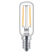 LED žárovka LED E14 T25 4,5W = 40W 470lm 2700K Teplá Filament PHILIPS