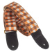 Cascha CUS-JW4 Ukulele Strap Jacquard - Checkered Orange