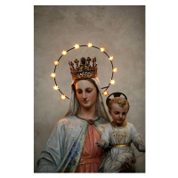Fotografie Crowned Virgin and Child Statue, Fred de Noyelle, (26.7 x 40 cm)
