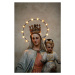 Fotografie Crowned Virgin and Child Statue, Fred de Noyelle, 26.7x40 cm