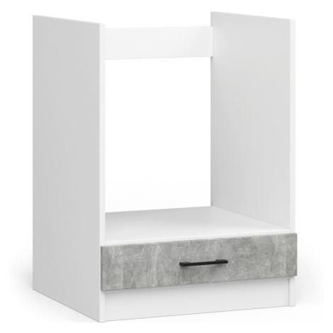 Ak furniture Kuchyňská skříňka Olivie pod troubu S 60 cm bílá/beton