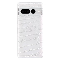 iSaprio Handwriting 01 pro white pro Google Pixel 7 Pro 5G