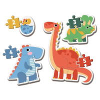 Clementoni Moje první puzzle 2, 3, 4 a 5 dílků Dinosauři