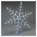 92049 NEXOS Vánoční LED dekorace, sněhová vločka, 42 LED, 55 cm