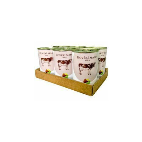 BOHEMIA Hovězí maso ve vlastní šťávě SIX PACK 6x400g + Množstevní sleva Bohemia Pet Food